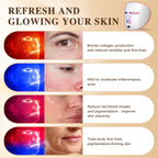 LED Face Mask Facial Care Tool, Red Light Therapy Mask for Face for Skincare at Home Travel